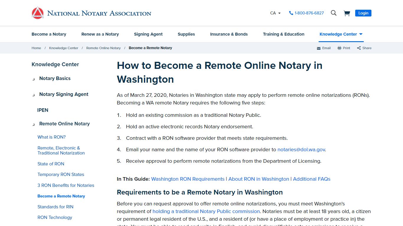 How to Become a Remote Online Notary in Washington | NNA